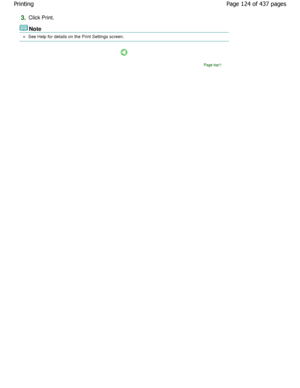 Page 1243.Click Print.
Note
See Help for details on the Print Settings screen.
Page top
Page 124 of 437 pages
Printing
JownloadedhfromhManualsPrinterDcomhManuals 