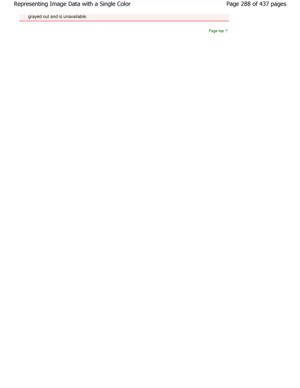 Page 288grayed out and is unavailable. 
Page top
Page 288 of 437 pages
Representing Image Data with a Single Color
JownloadedhfromhManualsPrinterDcomhManuals 