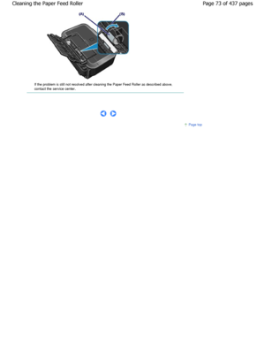 Page 73If the problem is still not resolved after cleaning the Paper Feed Roller as described above,
contact the service center.
      
Page top
Page 73 of 437 pages
Cleaning the Paper Feed Roller
JownloadedhfromhManualsPrinterDcomhManuals  