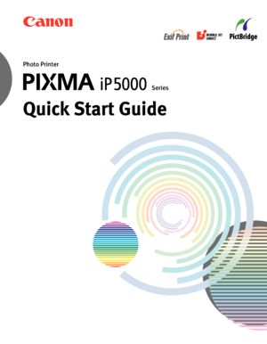 Page 1Photo Printer
Series
Quick Start Guide
QA7-3440-V01XXXXXXXX ©CANON INC.2004PRINTED IN THAILAND The following ink tanks are compatible with this printer.
For details on ink tank replacement, refer to “Replacing an Ink Tank” in this guide.Quick Start GuideCanon U.S.A., Inc.One Canon Plaza, Lake Success, NY 11042, U.S.A.Canon Inc. 30-2, Shimomaruko 3-chome, Ohta-ku, Tokyo 146-8501, JapanCanon Canada, Inc.6390 Dixie Road, Mississauga, Ontario, L5T 1P7, CanadaCanon Latin America, Inc. 703 Waterford Way, Suite...