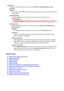 Page 105Input ProfileSpecifies the input profile to be used when you select  ICM (ICC Profile Matching ) for Color
Correction .
Standard The standard printer profile (sRGB), which supports the color space of ICM, is used. This is the
default setting.
Adobe RGB (1998) The Adobe RGB profile, which supports a wider color space than sRGB, is used.
Important
•
Adobe RGB (1998)  is not displayed when input profiles of Adobe RGB are not installed.
Rendering Intent Specifies the matching method to be used when you...