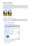 Page 68Adjusting Color BalanceYou can adjust the color tints when printing.
Since this function adjusts color balance of the output by changing the ink ratios of each color, it changes the total color balance of the document. Use the application software when you want to change the color
balance significantly. Use the printer driver only when you want to adjust the color balance slightly.
The following sample shows the case when color balance is used to intensify cyan and to diminish yellow so that the overall...