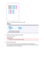 Page 152When you have entered all the necessary values, click OK.
Note
•
If it is difficult to pick the best pattern, pick the setting that produces the least noticeable vertical
streaks.
(A) Least noticeable vertical streaks
(B) Most noticeable vertical streaks
11.
Confirm the displayed message and click  OK
The third pattern is printed.
Important
•
Do not open the cover while printing is in progress.
12.
Check the printed pattern Enter the numbers of the patterns with the least noticeable stripes in the...