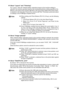 Page 65Chapter 7 63Printing Photographs Directly From A Digital Camera
zAbout “Layout” and “Trimming”
For “Layout”, when the “Default setting” (selections based on the machine setting) is 
selected, the machine operates based on the bordered/borderless setting specified in the 
Memory card mode of the machine (MP180) or the Fit-to-Page setting when Photo Paper 
is selected on the Operation Panel of the machine (MP160). Trimming is performed based 
on settings on the PictBridge-compliant device.
zAbout “Image...