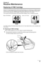 Page 69Chapter 9
Chapter 9 67Routine Maintenance
Routine Maintenance
Replacing A FINE Cartridge
If there is no improvement with the quality of printing following such maintenance as FINE Cartridge 
Cleaning, one of the FINE Cartridges is probably empty. Replace the empty FINE Cartridge with a 
new one. When replacing a FINE Cartridge, check the model number very carefully. 
The machine will not print properly if the wrong FINE Cartridge is used, or installed incorrectly.
The FINE Cartridge PG-50 Black (High...