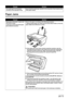 Page 9694Chapter 10Troubleshooting
Paper Jams
The media type is not selected 
correctly on the Operation Panel.Ensure that the media type selected on the Operation Panel matches that 
of the paper loaded.
CauseAction
Paper jams in the paper output slot/
Auto Sheet Feeder.
Landscape Credit Card-sized paper 
jams inside the machine.Remove the paper according to the following procedure.
1. Slowly pull the paper out, either from the Auto Sheet Feeder or from the 
paper output slot, whichever is easier.
zIf the...