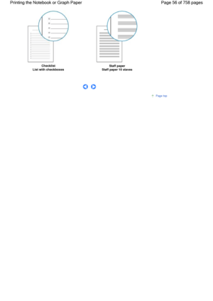 Page 56Checklist
List with checkboxesStaff paper
Staff paper 10 staves
      
Page top
Page 56 of 758 pages Printing the Notebook or Graph Paper
 