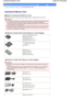 Page 20Advanced Guide  Troubleshooting
Contents > Printing from a Memory Card > Inserting the Memory Card
Inserting the Memory Card 
 Before Inserting the Memory Card 
The following types of memory cards and image data are compatible with the machine.
 Important
 If you took and saved photos on a type of memory card that is not guaranteed operation to be used
on your digital camera, the image data may be unreadable on the machine or damaged. For
information on memory cards that your digital camera guarantees...