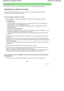 Page 752Advanced Guide > Appendix > Connecting the Printer to the Network > Restrictions on Network Printing 
Restrictions on Network Printing 
These are restrictions that apply if you are using a printer in a network environment. Check the
restrictions for the environment you are using. 
If you are sharing a printer in a network 
A print completion message may be displayed. To disable the message display, follow the
procedure below. 
In Windows Vista: 
Press the Alt key from the Printers window on the client...