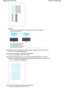 Page 97 Note
 If it is difficult to select the best pattern, select the pattern that has the least noticeable
vertical or horizontal streaks.
(A) Least noticeable vertical streaks
(B) Noticeable vertical streaks
(C) Least noticeable horizontal streaks
(D) Noticeable horizontal streaks
(2) Repeat the same procedure to input the pattern number for each column from
B to G, and press the OK button.
(3) Confirm the message, and press the OK button.
The second print head alignment pattern will be printed.
(4) Check...