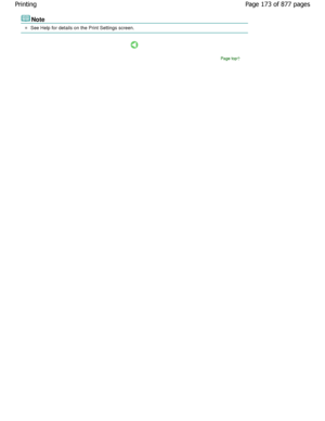 Page 173Note
See Help for details on the Print Settings screen.
Page top
Page 173 of 877 pages
Printing
JownloadedtfromtManualsPrinterFcomtManuals 