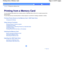 Page 13Advanced GuideTroubleshooting
Contents > Printing from a Memory Card
Printing from a Memory Card 
You can preview each photo from a memory card or USB flash drive on the LCD, to select and print the
desired photo.
You can also print your favorite photos in various layouts or use them for making a calendar or sticke r.
Printing Photos Saved on the Memory Card / USB Flas h Drive
Changing the Settings
Using Various Functions Printing Photos in Various Layouts 
Changing the Display 
Cropping Photos /...