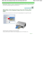 Page 215Advanced Guide > Printing from a Computer > Printing with the Bundled Application Software > Questions and Answers> W hich Side of the Displayed Image Does the Printing Start from?
Which Side of the Displayed Image Does the Printing  Start
from?
As shown below, printing starts from the left side  of the image displayed in the Layout/Print screen.
Outputs the paper in the direction as the arrow ind icates.
See your printer manual for details on how to load  paper (to print on the front/back, etc.).
Page...