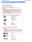 Page 23Advanced GuideTroubleshooting
Contents > Printing from a Memory Card > Inserting the Memory Card
Inserting the Memory Card 
 Before Inserting the Memory Card 
The following types of memory cards and image data are  compatible with the machine.
 Important
 If you took and saved photos on a type of memory card that does not guarantee the operation on
your digital camera, the image data may be unreadabl e on the machine or damaged. For information
on memory cards that your digital camera guarantees ope...