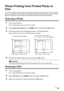 Page 3935 Photo Printing from Printed Photo or Film
Photo Printing from Printed Photo or 
Film
You can scan photos and 35 mm film into and then print them from the machine. For film, both film 
strips (six connected frames per strip after regular developing) and slides (one frame per mounted 
slide) are supported. Various effects can be applied to the images before printing them.
Scanning a Photo
1
Turn on the machine.
See “Turning the Machine On and Off” on page 5.
2Select Easy photo reprint on the HOME...