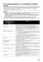 Page 9793 Troubleshooting
Error Message Appears on a PictBridge Compliant 
Device
The following are the possible errors that may occur when printing directly from a PictBridge 
compliant device, and the actions to resolve them.
Note
zThis section describes errors that are indicated on Canon-brand PictBridge compliant device. The error 
messages and operations may vary depending on the device you are using.
For errors on non-Canon PictBridge compliant devices, check the error message displayed on the LCD 
and...