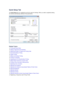 Page 11Quick Setup Tab
The  Quick Setup  tab is for registering commonly used print settings. When you select a registered setting,
the machine automatically switches to the preset items.
Related Topics
  Printing with Easy Setup
 Setting a Page Size and Orientation
 Setting the Number of Copies and Printing Order
 Execute Borderless Printing
 Duplex Printing
 Setting Up Envelope Printing
 Printing on Postcards
 Displaying the Print Results before Printing
 Setting Paper Dimensions (Custom Size)
 Printing a...