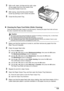 Page 129125 Routine Maintenance
3With a soft, clean, lint-free and dry cloth, wipe 
off any paper dust from the inside of the 
Document Feeder Cover (A).
4After wiping, close the Document Feeder 
Cover by pushing it until it clicks into place.
5Close the Document Tray.
„Cleaning the Paper Feed Roller (Roller Cleaning)
Clean the paper feed roller if paper is not fed properly. Cleaning the paper feed roller will wear 
the roller, so perform this only when necessary.
1Make sure that the machine is turned on, and...