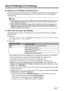 Page 5450Printing Photographs Directly from a PictBridge Compliant Device
About PictBridge Print Settings
„Settings on a PictBridge Compliant Device
This section describes the print settings on a  PictBridge compliant device. When operating the 
device, be sure to follow the instructions giv en in the instruction manual of your PictBridge 
compliant device.
z Paper Size and Paper Type Settings
The following sizes and types of printing paper  can be used when printing from a PictBridge 
compliant device.
z Paper...