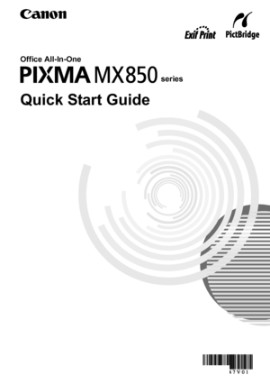 Page 1series
Quick Start Guide
Quick Start Guide
Office All-In-One
series
QT5-1147-V01 XXXXXXXX © CANON INC. 2008 PRINTED IN THAILAND The following ink tanks are compatible with this product.
For information on product specifications, please visit our website at 
www.usa.canon.com
 