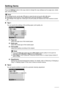 Page 4036Copying
Setting Items
Press the Settings button in the copy mode to change the copy settings such as page size, media 
type, and print quality.
zTa b  1
You can specify the settings of the printing paper, print quality, etc.
(1) Page size
Select the page size of the loaded paper.
(2) Media type
Select the media type of the loaded paper.
(3) Print quality
Adjust print quality according to the original.
(4) Magnification
Specify the reduction/enlargement method. For details, refer to “Reducing or...