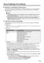 Page 57
53
Printing Photographs Directly from  a PictBridge Compliant Device
About PictBridge Print Settings
„Settings on a PictBridge Compliant Device
This section describes the print settings on a  PictBridge compliant device. When operating the 
device, be sure to follow the instructions giv en in the instruction manual of your PictBridge 
compliant device.
z Paper Size and Paper Type Settings
The following sizes and types of printing paper  can be used when printing from a PictBridge 
compliant device.
z...