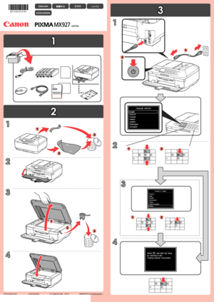 Page 1
1

2

3

XXXXXXXX© CANON INC. 2013

1
2
3
2
1
3
4
2
1
2
1
3
21
12
3
4
1
2
PRINTED IN XXXXXXXX
BAHASA INDONESIA
ภาษาไทย한국어繁體中文ENGLISH
QT5-6243-V01
series
 