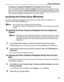 Page 37Advanced Printing
33
Checking or Changing PictBridge Print Settings From the Printer
You can change the printer’s default PictBridge print settings, such as paper size and 
type. To do this, install the Canon Setup Utility from the included CD-ROM and connect 
the printer to a computer. For details, refer to “Canon Setup Utility Menu (Windows)” or 
“Canon Setup Utility Menu (Macintosh)” in the 
User’s Guide.
Accessing the Printer Driver (Windows)
The printer properties dialog box can be opened from...