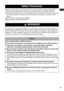 Page 13
11
zBefore using the devices, please ensure that you have read and understood the safety 
precautions described below. Always ensure that the devices are operated correctly.
zThe safety precautions noted on the following pages are intended to instruct you in the safe 
and correct operation of the devices to prevent injuries or damage to yourself and other 
persons.
Devices: Printer, Compact power adapter
Battery: Battery pack(sold separately)
Safety Precautions
 WARNINGS
Do not play the supplied...