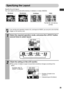 Page 41
39
Specifying the Layout
Specify the print layout.
You can select from bordered/borderless, 8 stickers or index (INDEX).
If you set the print operation mode to ALL and layout to INDEX, you can print a list of all the 
images on the memory card.
1Select the required operation mode, and press the LAYOUT button 
several times to select layout.
2Check the setting on the LCD monitor.
zThe number of sheets of paper to be printed sometimes changes according to the 
layout. 
Borderless8 stickers
BorderedIndex...