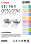 Page 1
This guide describes the basic and advanced operations 
of your SELPHY printer in easy to understand terms.
Basic operation is simple! Just three steps: 1. Unpack, 2. 
Prepare, 3. Print. step 
1
Unpack
Printing Guide
p. 2
ENGLISH
step 2
Prepare
step 3
Print
Enjoy a 
Multitude of 
Functions
p. 3
p. 5
p. 8
p. 11
p. 12
p. 13
p. 15
Connecting the 
Printer to Your 
Computer
Separately 
Sold Items
Troubleshooting
Safety 
Precautions
CDI-E315-010 XXXXXXX © 2007 CANON INC. PRINTED IN JAPAN
  