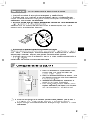 Page 1255
 PrecauciónIndica la posibilidad de que se produzcan daños en el equipo.
 
O Desenchufe el producto de la toma de corriente cuando no lo esté util\
izando.
 
O No coloque nada, como por ejemplo un trapo, encima de la impresora mient\
ras esté en uso.
Si deja la unidad enchufada durante un largo período de tiempo, és\
ta se podría sobrecalentar y alterar su 
funcionamiento, lo que provocaría que se incendiase.
 
O  No reutilice nunca el papel para imprimir, aunque se haya imprimido una imagen sólo en...