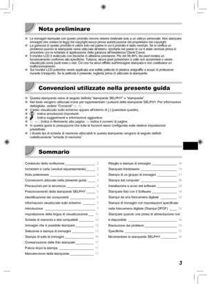 Page 2033
Nota preliminare
 
OLe immagini stampate con questo prodotto devono essere destinate solo a \
un utilizzo personale. Non stampare 
immagini che violano le leggi del copyright senza previa autorizzazione \
del proprietario del copyright.
 
OLa garanzia di questo prodotto è valida solo nel paese in cui il prod\
otto è stato venduto. Se si verifica un 
problema quando la stampante viene utilizzata allestero, riportarla nel\
 paese in cui è stata venduta prima di 
procedere con la richiesta di applicazione...