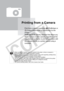 Page 58
58Printing from a Camera
Printing from a Camera
Print from a camera supporting   (PictBridge) or  (Canon Direct Print) by connecting it to the 
printer. 
PictBridge is an industry standard that allows any 
digital camera or video camera, regardless of the 
manufacturer or model, to print images taken with 
the camera directly to a printer without using a 
computer.
• Make sure that no memory cards are inserted in the printer, or that no computer is  connected to the printer before connecting a camera.
•...