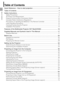 Page 44
TABLE OF CONTENTS
Table of Contents
Quick Reference – How to start projection ............................................................. 2
Table of Contents ................................................................................................... 4
Safety Instructions .................................................................................................. 7
Safety...