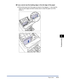 Page 274Paper Jams6-13
Troubleshooting
6
●If you cannot see the leading edge or the tail edge of the paper
❑
Pull out the back end of the paper as shown in the diagram a, then hold the 
paper by both edges and feed it slowly down to clear the paper out of the 
printer b.
a
b 