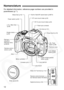 Page 12
12
For detailed information, reference page numbers are provided in 
parentheses (p.**).
Nomenclature
Remote control terminal
(for Remote Switch RS-60E3) Video OUT terminal (p.114)
Digital terminal (p.122)Hot shoe (p.101)
EF Lens mount index (p.25)
Grip
Remote control
sensor (p.49) Flash-sync contacts 
 Shutter button
 (p.28)
Lens lock pin
Lens mount
Contacts (p.9) Depth-of-field preview 
button (p.85)
  Built-in flash/AF-assist beam (p.96/74)
Red-eye 
reduction/
Self-timer lamp
(p.98/48)   Strap mount...