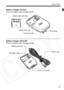 Page 17
17
Nomenclature
Battery Charger CB-2LW
This is a battery pack charger. (p.20)
Battery Charger CB-2LWE
This is a battery pack charger. (p.20)
Battery pack slot
Recharge lamp
Power plug
Battery pack slot index
Power cord 
Power cord socket
Battery pack slot 
Recharge  lamp  