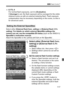 Page 117
117
3 Flash Control N
 E-TTL II
For normal flash exposures, set it to [ Evaluative].
If [ Average ] is set, the flash exposure will be averaged for the entire 
metered scene as with an external  metering flash. Flash exposure 
compensation may be necessary dependi ng on the scene, so this is 
for advanced users.
Select either [ External flash func. setting ] or [External flash C.Fn 
setting ]. For details on which external Speedlite settings the 
camera can set, see the compatible EX-series  (such as...