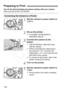 Page 134
134
You do the direct printing procedure entirely with your camera while you look at the LCD monitor.
1Set the camera’s power switch to 
.
2Set up the printer.
 For details, see the printer’s 
instruction manual.
3Connect the camera to the 
printer.
 Use the interface cable that came 
with the camera.
  When connecting the cable plug to 
the camera’s < D> terminal, the 
cable plug’s < D> icon must face the 
front side of the camera.
  To connect to the printer, refer to the 
printer’s instruction...