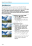 Page 172Using AF to Focus (AF Method)
172
The dedicated AF sensor is used to focus in One-Shot AF mode 
(p.103), using the same AF met hod as with viewfinder shooting.
Although you can focus the target subject quickly, the Live View image 
will be interrupted momentarily during the AF operation.
You can use nine AF points to focus  (automatic selection). You can also 
select one AF point to focus and focus  only the area covered by that AF 
point (manual selection).
1Display the Live View image.
 Press the < A>...