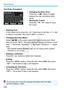 Page 224Handy Features
224
Text Entry Procedure
 Changing the Entry Area:
Press the  button to toggle 
between the top and bottom entry 
areas.
  Moving the Cursor:
Press the < Y>  keys to move 
the cursor.
  Entering Text:
In the bottom area, press the < S> cross keys or turn the  dial 
to select a character, then press < 0> to enter it.
  Changing the Entry Mode:*
Select [ ] at the bottom right of the bottom entry area. Each 
time you press < 0>, the entry mode will c hange as follows: Lower 
case  9 Numerals...