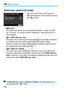 Page 2323 Setting the Flash N
232
You can set the flash sync speed for 
flash photography in the aperture-priority 
AE (f) mode.
  : Auto
The flash sync speed is set automatically within a range of 1/200 
sec. to 30 sec. to suit the scene’s brightness. High-speed sync is 
also possible.
  : 1/200-1/60 sec. auto
Prevents a slow shutter speed from  being set in low-light conditions. 
It is effective for preventing subject blur and camera shake. 
However, while the subject will be properly exposed with the flash,...