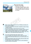 Page 283283
Preparing to Print
6Play back the image.
 Press the  button.
X The image will appear, with the  
icon on the upper left  of the screen to 
indicate that the camera is connected 
to a printer.
wPictBridge
  Before using the printer,  make sure it has a PictBridge connection port.
  Movies cannot be printed.
  The camera cannot be used  with printers compatible only with CP Direct 
or Bubble Jet Direct.
  Do not use any interface cable other than the  one provided.
  If there is a long beeping sound in...