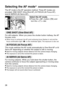 Page 28
28
Selecting the AF mode★
The AF mode is the AF operation method. Three AF modes are
provided: ONE SHOT (One-Shot AF), AI FOCUS (AI Focus AF),
and AI SERVO (AI Servo AF).

Select the AF mode.•Press the < 4> button ( ∫) and
turn the < l> dial.
ONE SHOT (One-Shot AF)
For still subjects. When you press the shutter button halfway, the AF
focuses once.

sWhen focus is achieved, the AF point achieving focus flashes in red and the
focus confirmation light < n> in the viewfinder lights. The exposure is also...