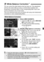 Page 101101
You can correct the white balance that has been set. This adjustment 
will have the same effect as using a commercially-available color 
temperature conversion filter or color compensating filter. Each color 
can be corrected to one of nine levels.
This is for advanced users who are familiar with using color temperature 
conversion or color compensating filters.
1Select [WB Shift/BKT].
  Under the [ 2] tab, select [WB Shift/
BKT ], then press < 0>.
X The WB correction/WB bracketing 
screen will...