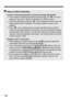 Page 136136
Notes on Movie Shooting
Camera’s internal temperature increase and image degradation
 If the camera’s internal te mperature becomes high, the < E> icon may 
appear on the screen. When not  shooting, turn off the camera.
  If you take still ph otos while the  icon is displayed on the screen, the 
image quality may be degraded. The imag e quality of movies is not 
affected.
  If the < E> icon is displayed and you ke ep shooting movies until the 
camera’s internal temperature rises fu rther, the movie...