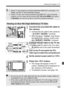 Page 169169
Viewing the Images on TV
1Connect the provided AV cable to 
the camera.
 Connect the AV cable to the camera’s 
<
/q C> terminal.
  With the plug’s < Canon> logo facing 
the back of the camera, insert it into 
the <
/q C> terminal.
2Connect the AV cable to the TV set.
 Connect the AV cable to the TV’s video 
IN terminal and to the audio IN terminal.
3Turn on the TV and switch the TV’s 
video input to select the connected port.
4Set the camera’s power switch to .
5Press the < x> button.
XThe image will...