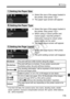 Page 179179
wPrinting
 Select the size of the paper loaded in 
the printer, then press < 0>.
X The paper type screen will appear.
  Select the type of the paper loaded in 
the printer, then press < 0>.
  When using a Canon printer and 
Canon paper, read the printer’s 
instruction manual to check what 
paper types can be used.
X The page layout screen will appear.
  Select the page layout, then press 
.
X The print setting screen will reappear.
* From the Exif data, the camera name , lens name, shooting mode,...