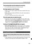 Page 223223
Troubleshooting Guide
 The correct date and time has not been set (p.29).
  Make sure the AV cable or HDMI ca ble’s plug is inserted all the way in 
(p.167, 169).
  Set the video OUT system (NTSC/PAL)  to the same video system as 
the TV set (p.214).
  Use the AV cable that came  with the camera (p.169).
  Depending on the card reader and com puter OS used, SDXC cards 
might not be correctly detected. In  such a case, connect your camera 
and computer with the provided in terface cable, and transfer...